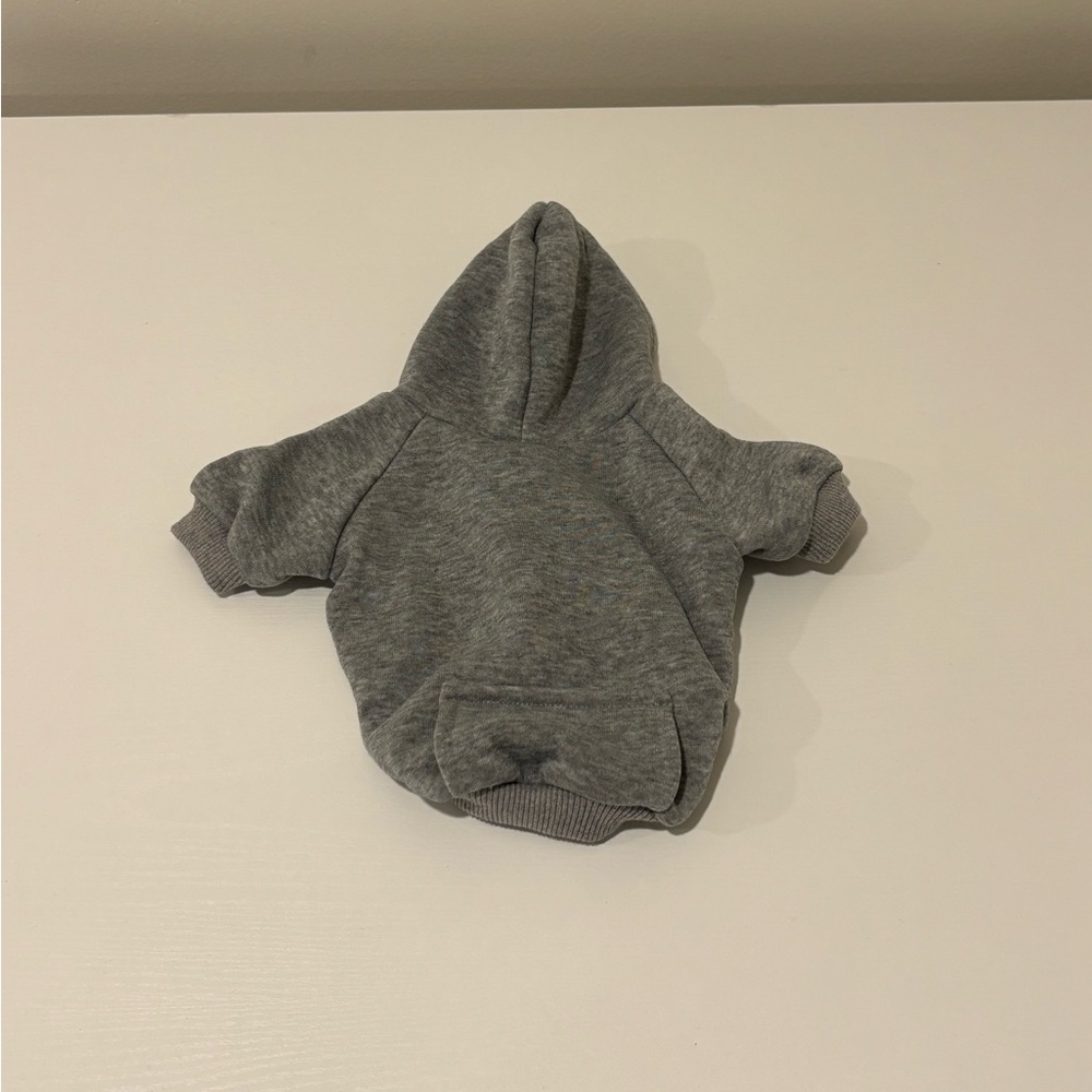 Amazon Gray Dog Hoodie for Small Breeds - Picture 5 of 7